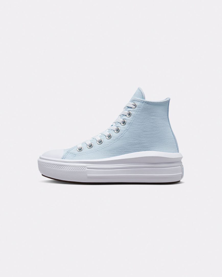 Pantofi Platforma Fete Converse Chuck Taylor All Star Move Cloud Patch Inalti Albastri | RO UFTIL498